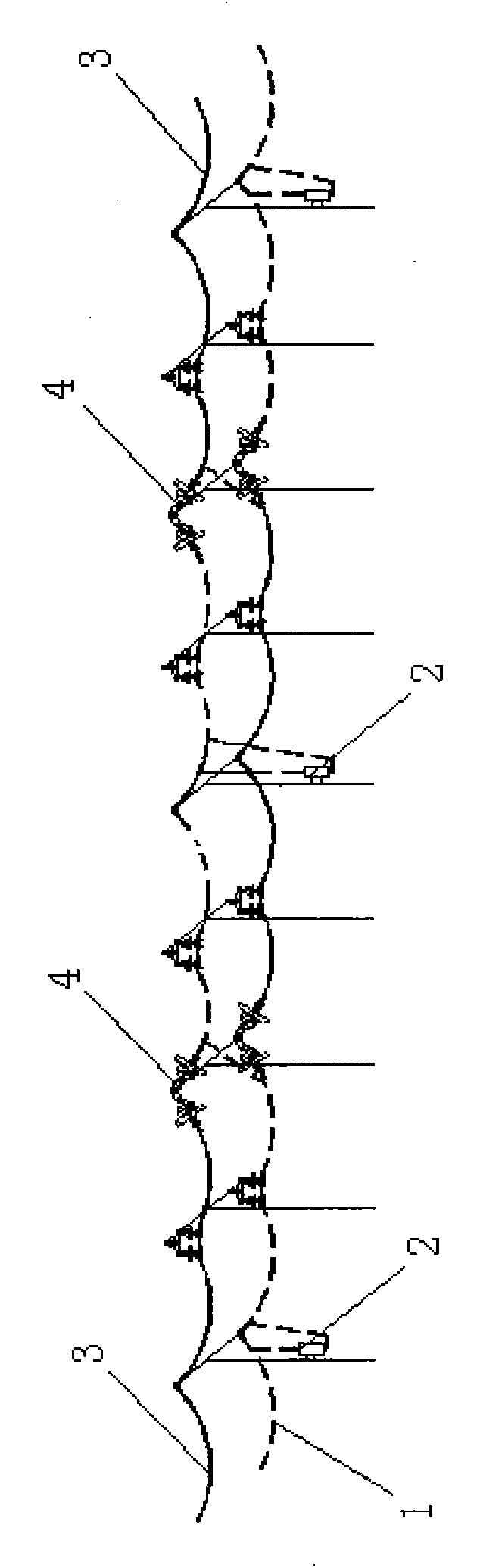 Energy-saving running method suitable for OPGW (optical fiber composite overhead ground wire) cable of 220kV electric transmission line