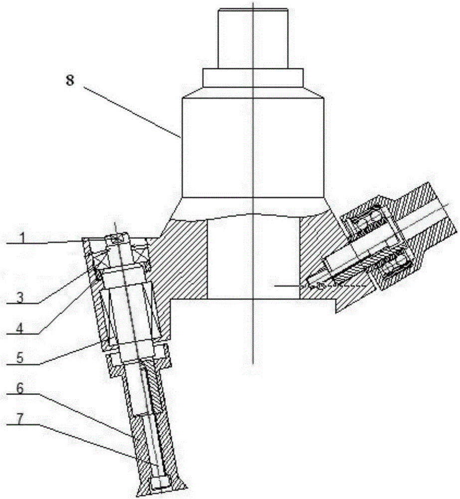 Four-door roller shaft structure