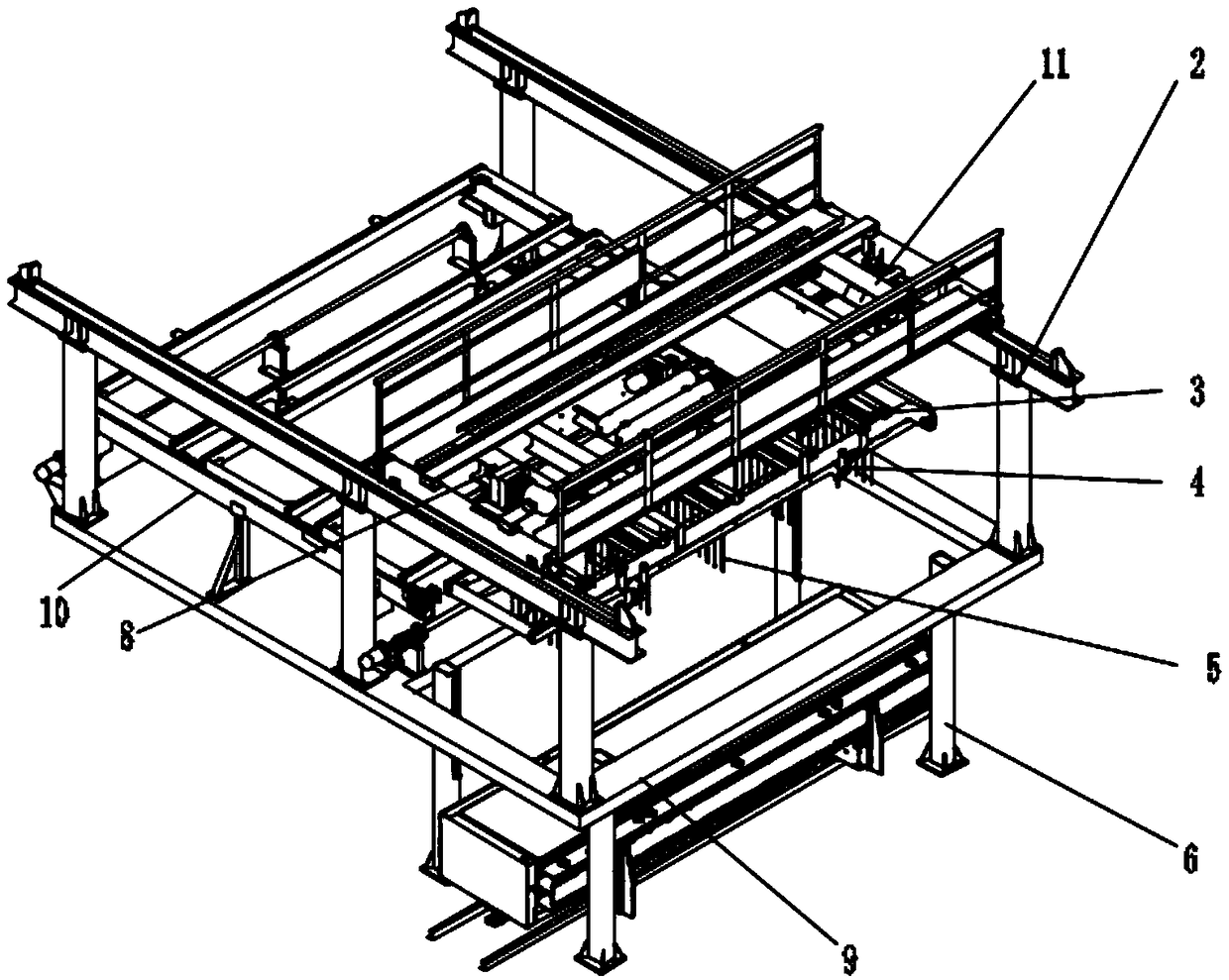 Aerated concrete drill plugging and pulling crane