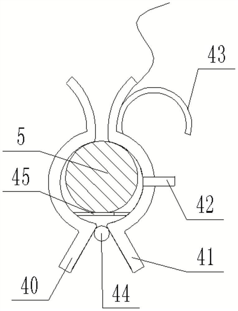 Device for hanging or detaching grounding wire of high-voltage line by aircraft and use method