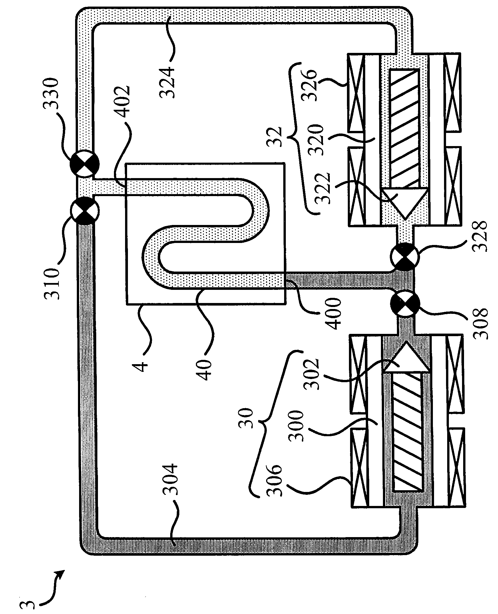 Mould temperature conversion system