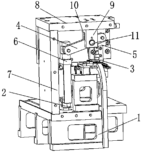 Connector iron shell cutting mechanism