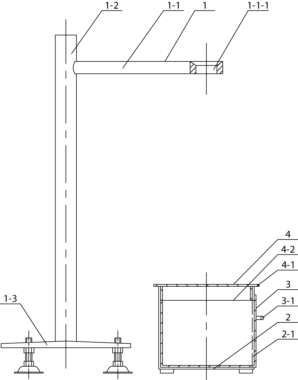 Low-temperature stickiness knock test equipment of asphalt and aggregate and test method thereof