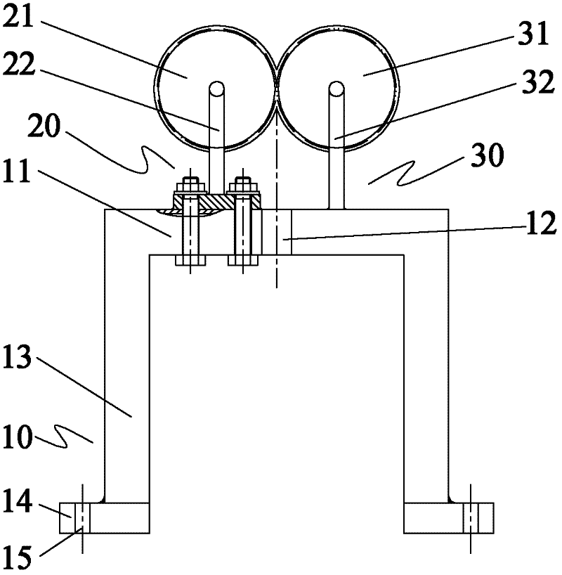 Stay wire displacement measurement device