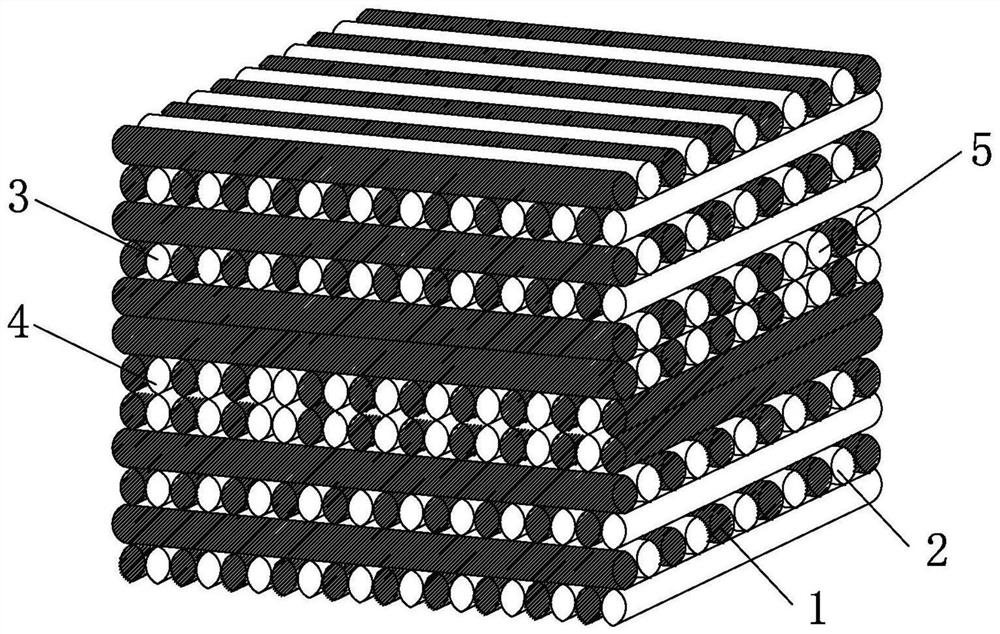 Method for printing porous biological ceramic bone tissue engineering scaffold by utilizing sacrificial material