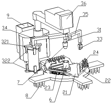 A fast binding device for flood control sandbags