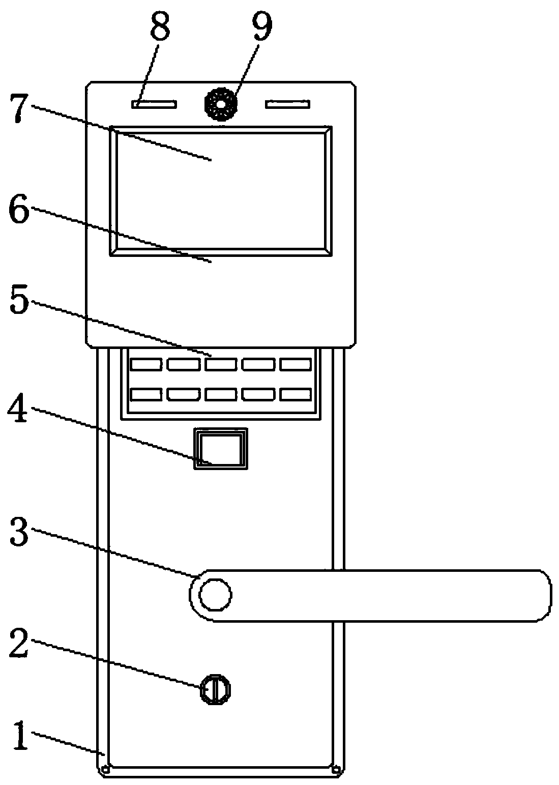 Intelligent door lock with artificial intelligence and usage method thereof