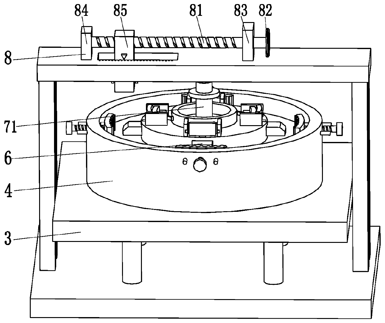Ultra-low temperature ball valve seat machining device