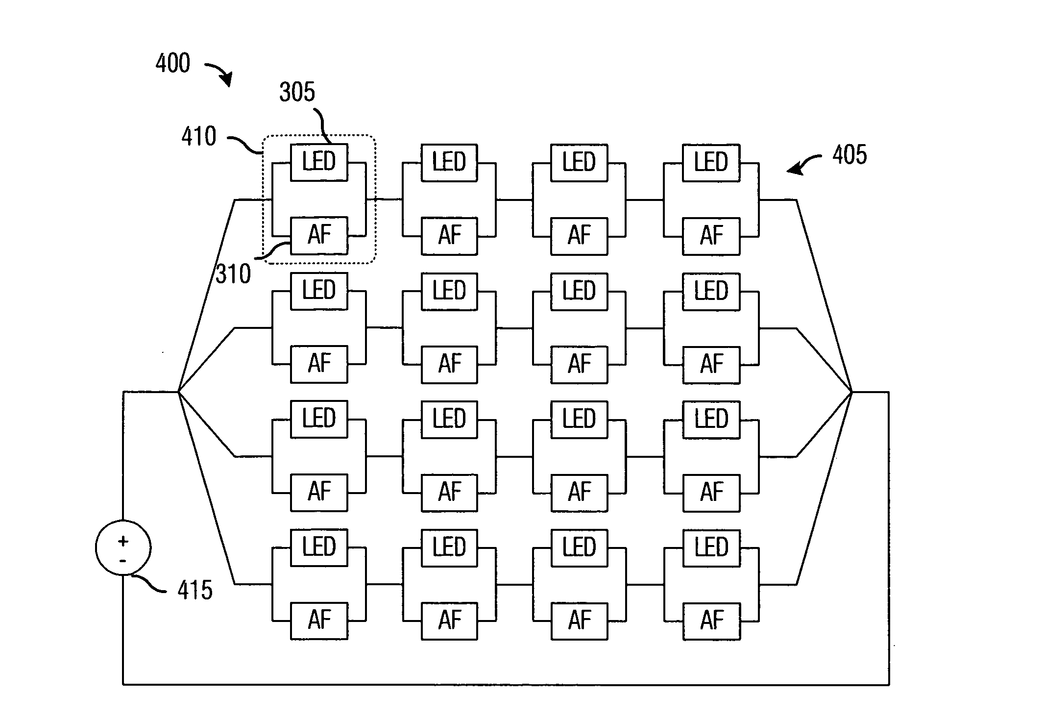 System for improving LED illumination reliability in projection display systems