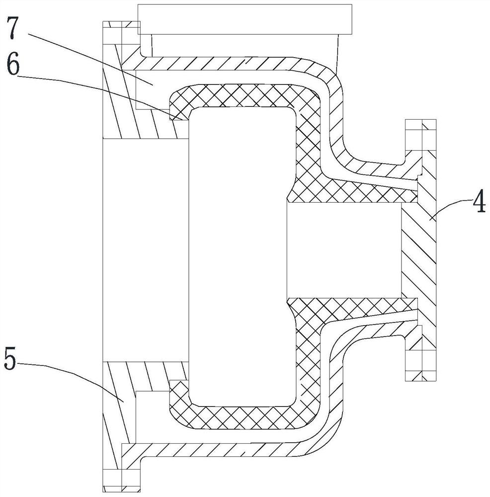 Integrated slurry pump and manufacturing mold thereof