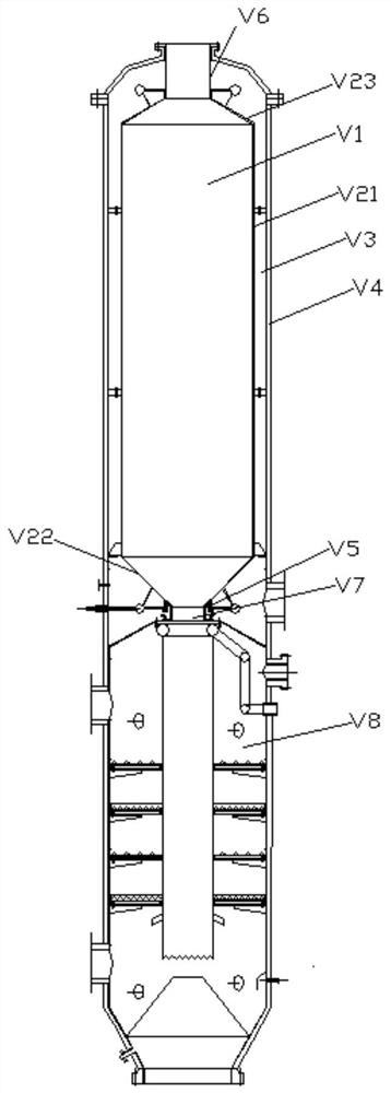 Water-cooled wall lining and gasification furnace comprising same