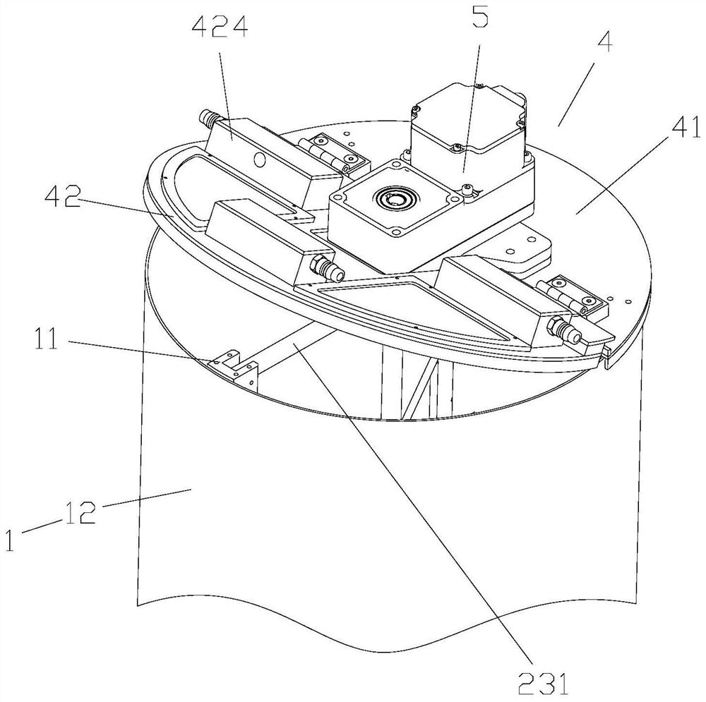 Cover body structure and stirrer with same