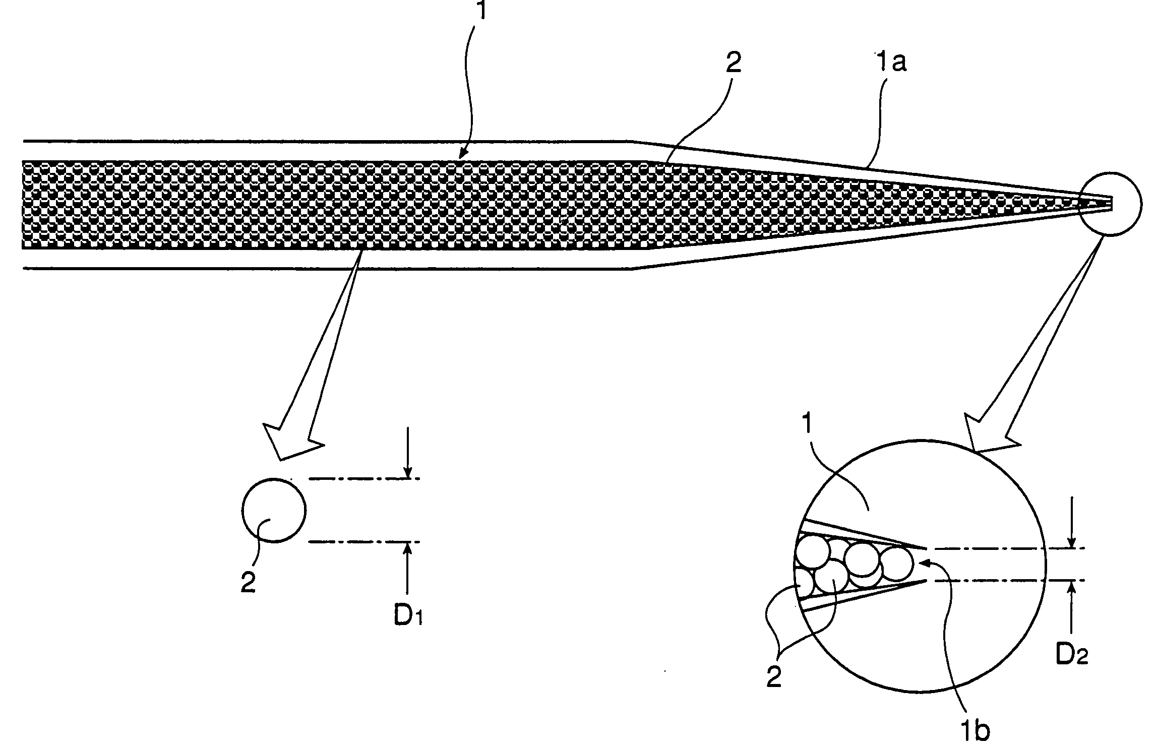 Microspray column, mass spectrometer, and mass spectrometry