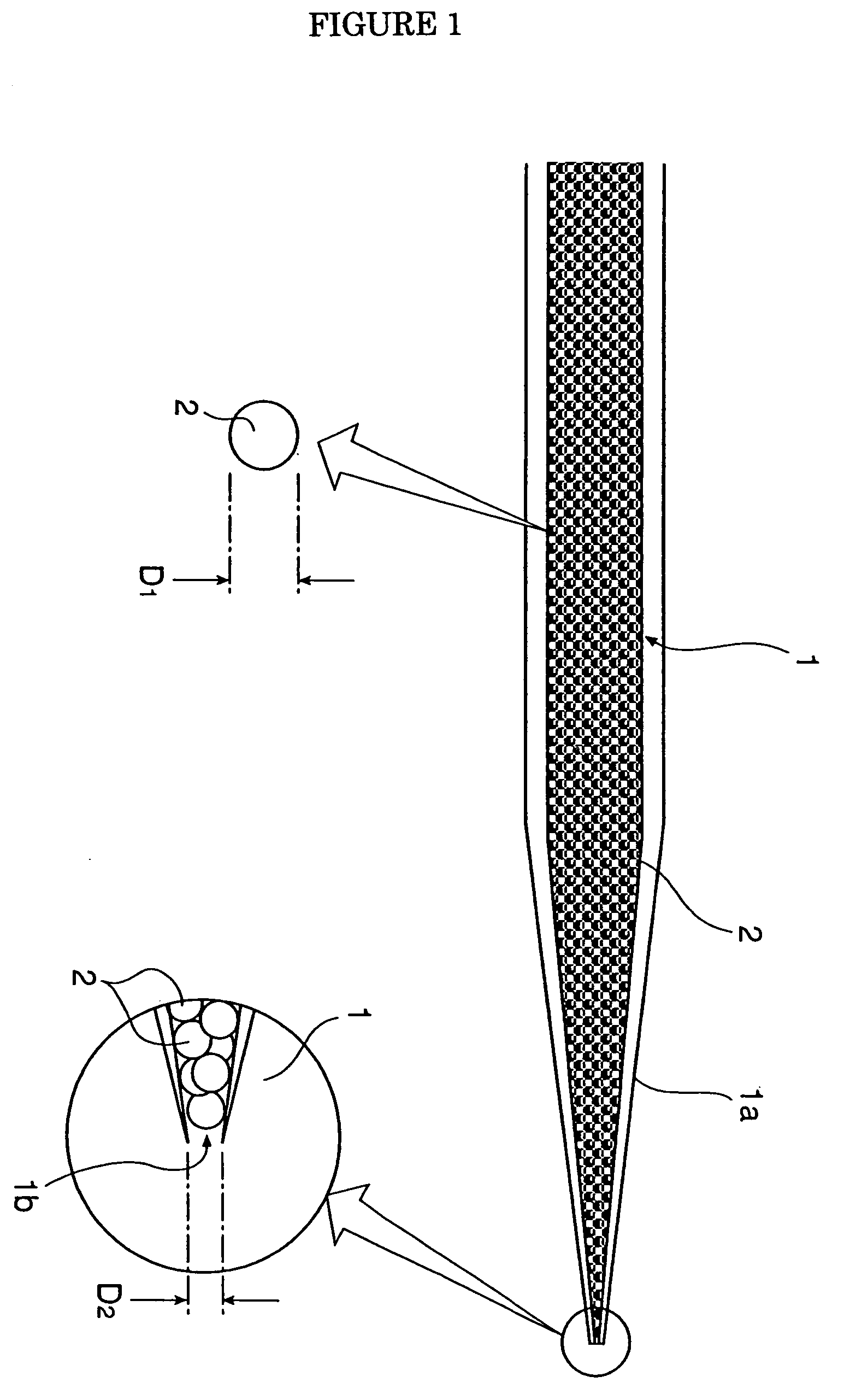 Microspray column, mass spectrometer, and mass spectrometry