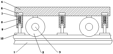 Rail-type bracket mechanism for installing anti-collision radar of ship