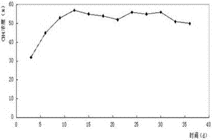 A method for anaerobic biogas production using Jerusalem artichoke straw as raw material