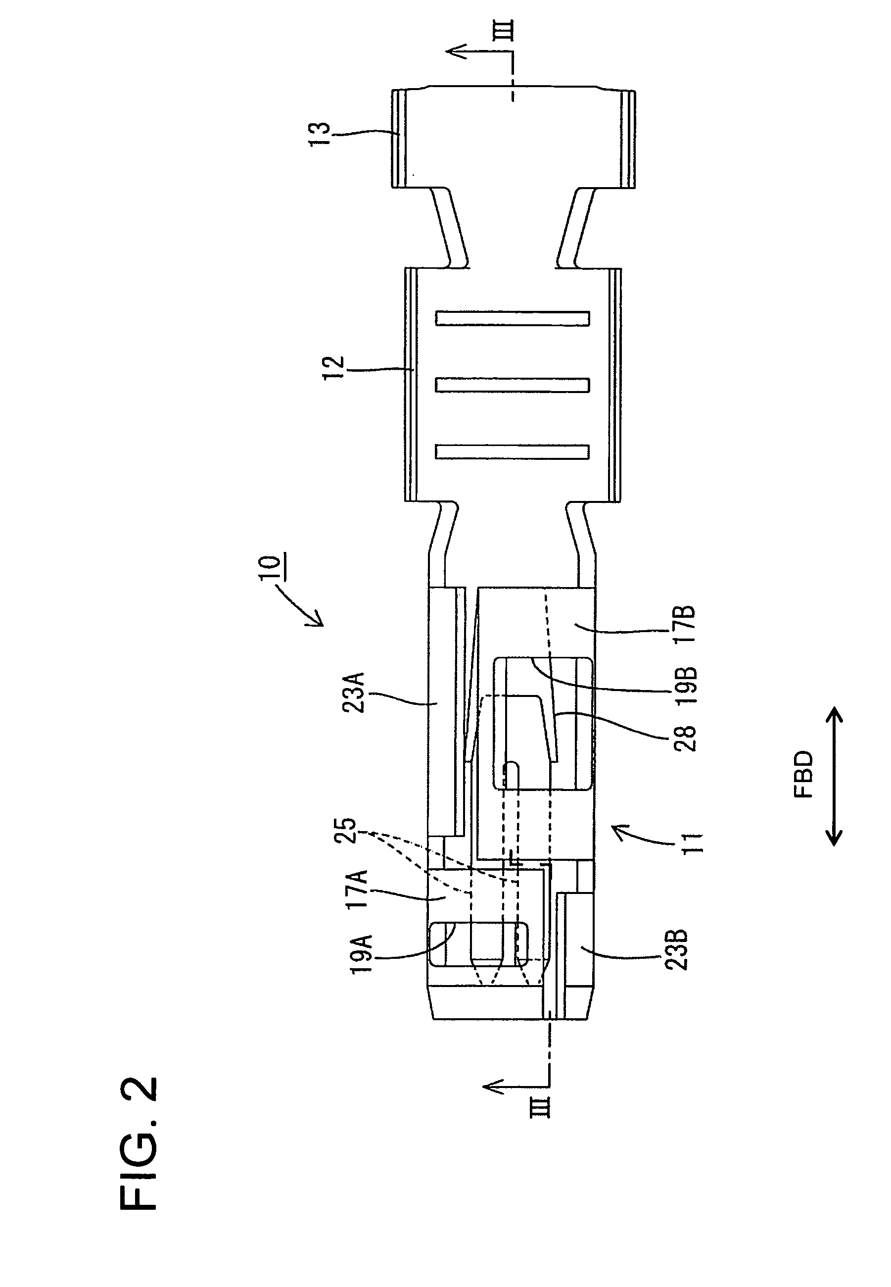 Terminal and a method of forming it