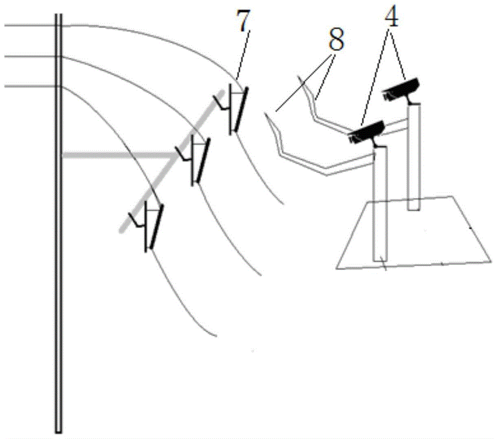 Automatic replacement control system and method for line drop switch based on laser technology