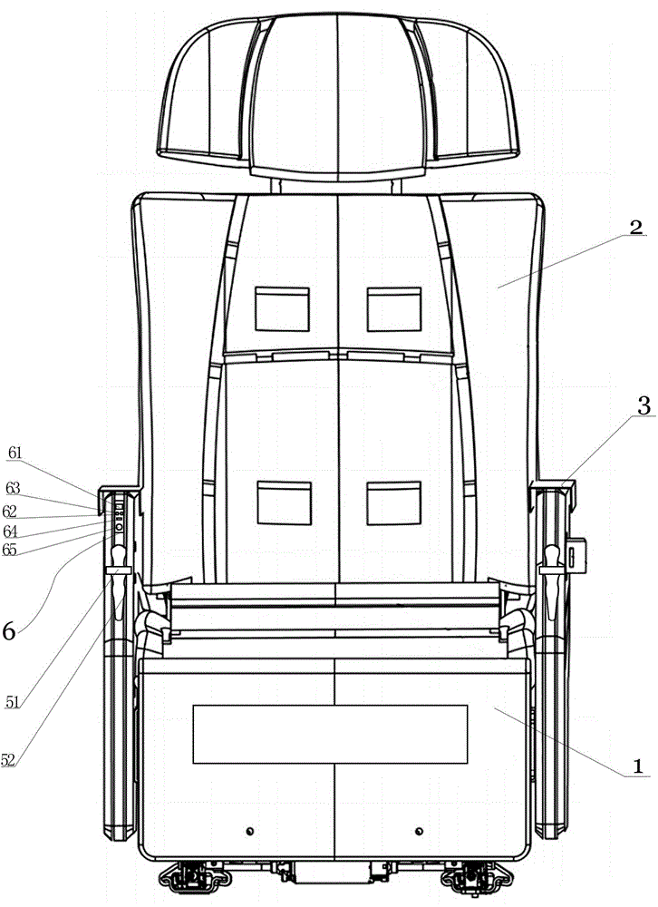 Multifunctional detection seat of commercial vehicle