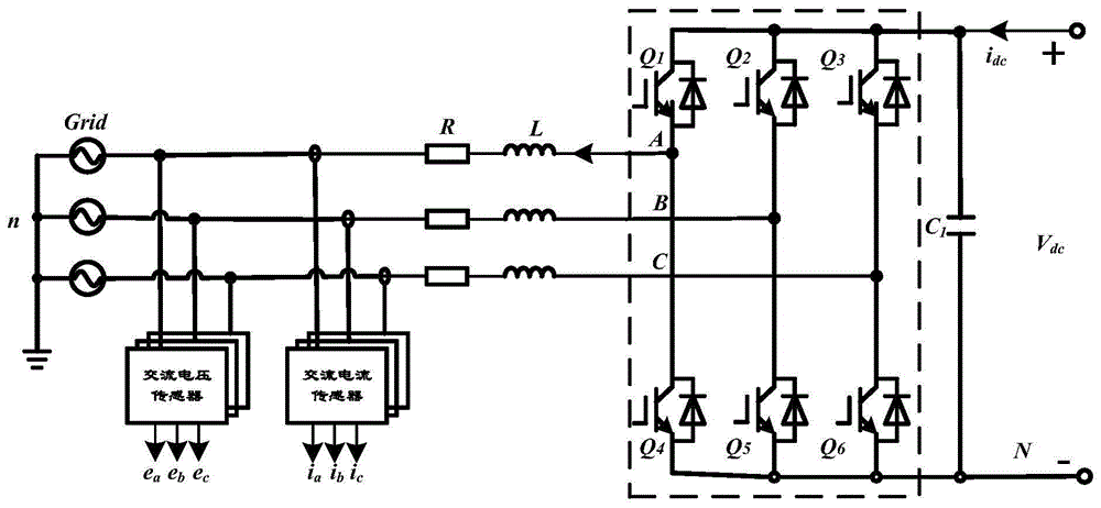 Current predictive control method for two-level three-phase grid-connected inverter