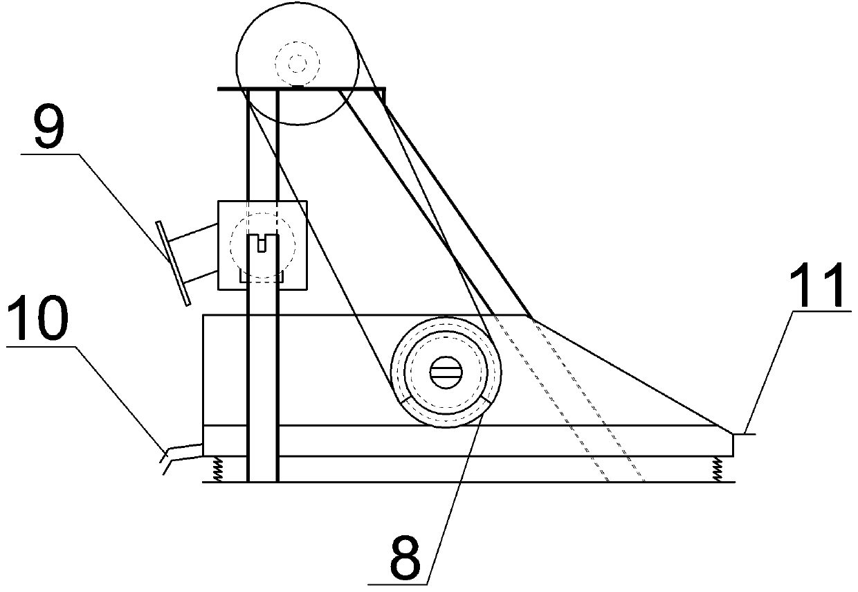 Novel percussion drill reverse circulation pile foundation drilling device and construction method