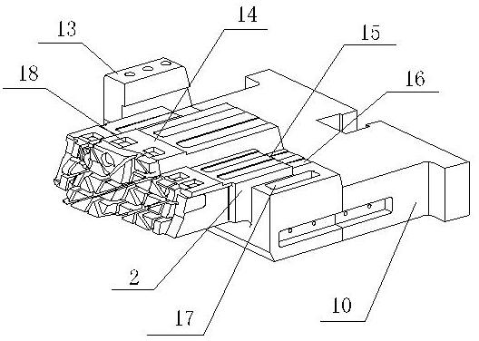 Compound sliding block structure