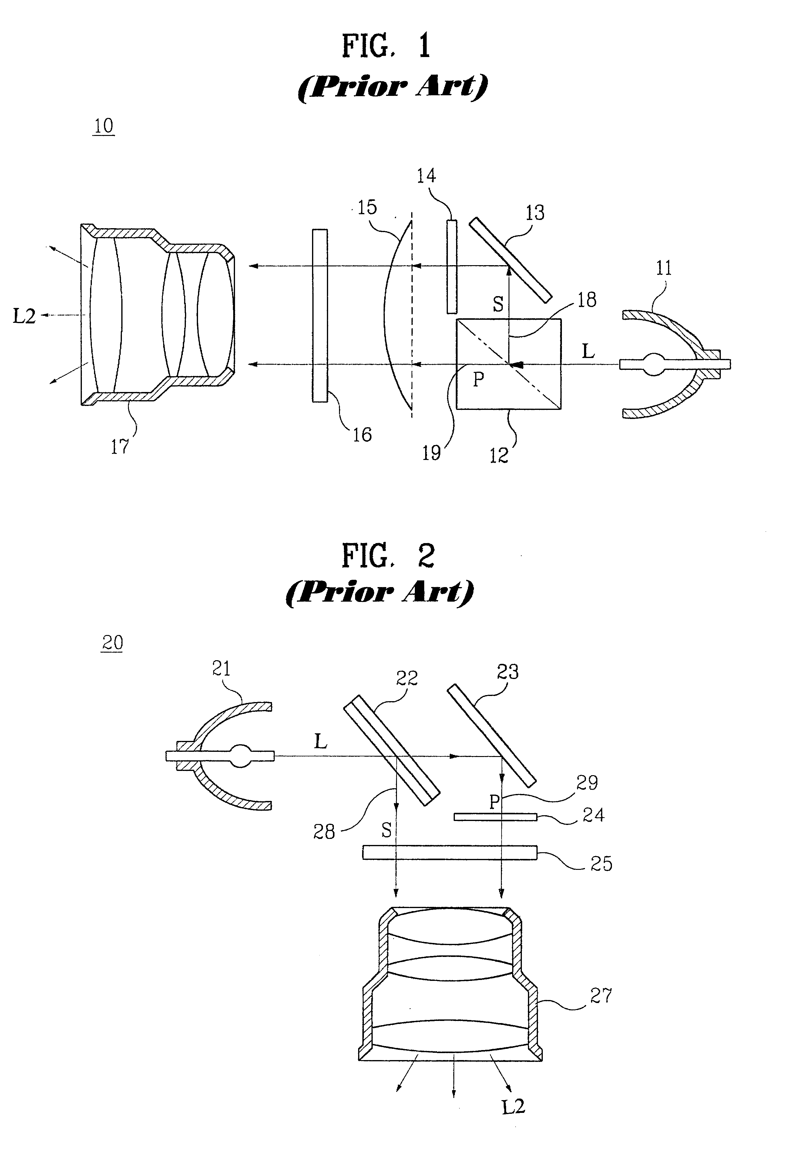 Polarized light converting device and method