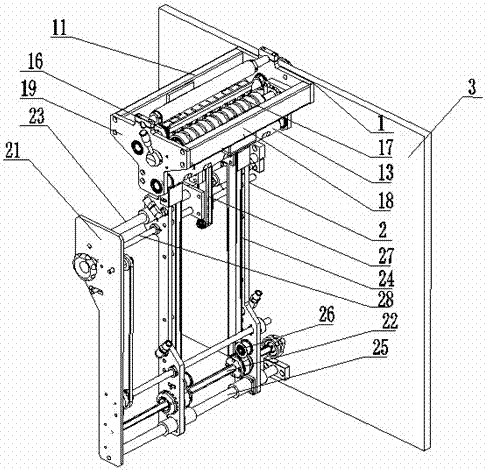 A film cutting and pulling method suitable for material packaging