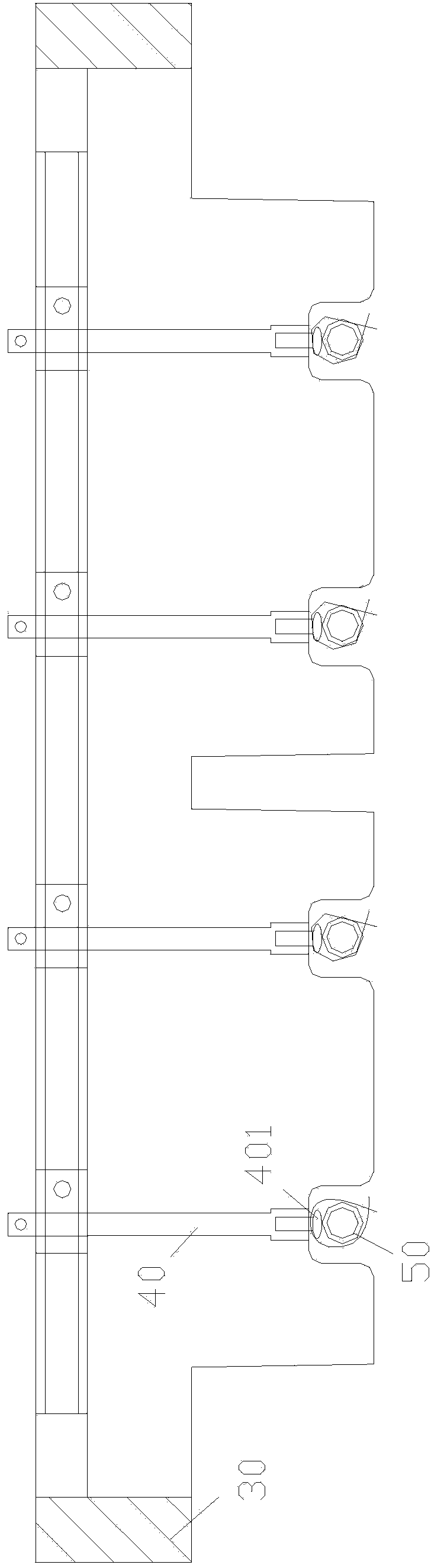 Process for fabricating template pipe-containing cast part in manner of pre-embedding stainless steel pipeline