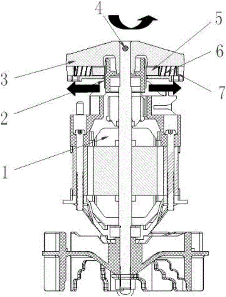 Centrifugal brake mechanism of motor