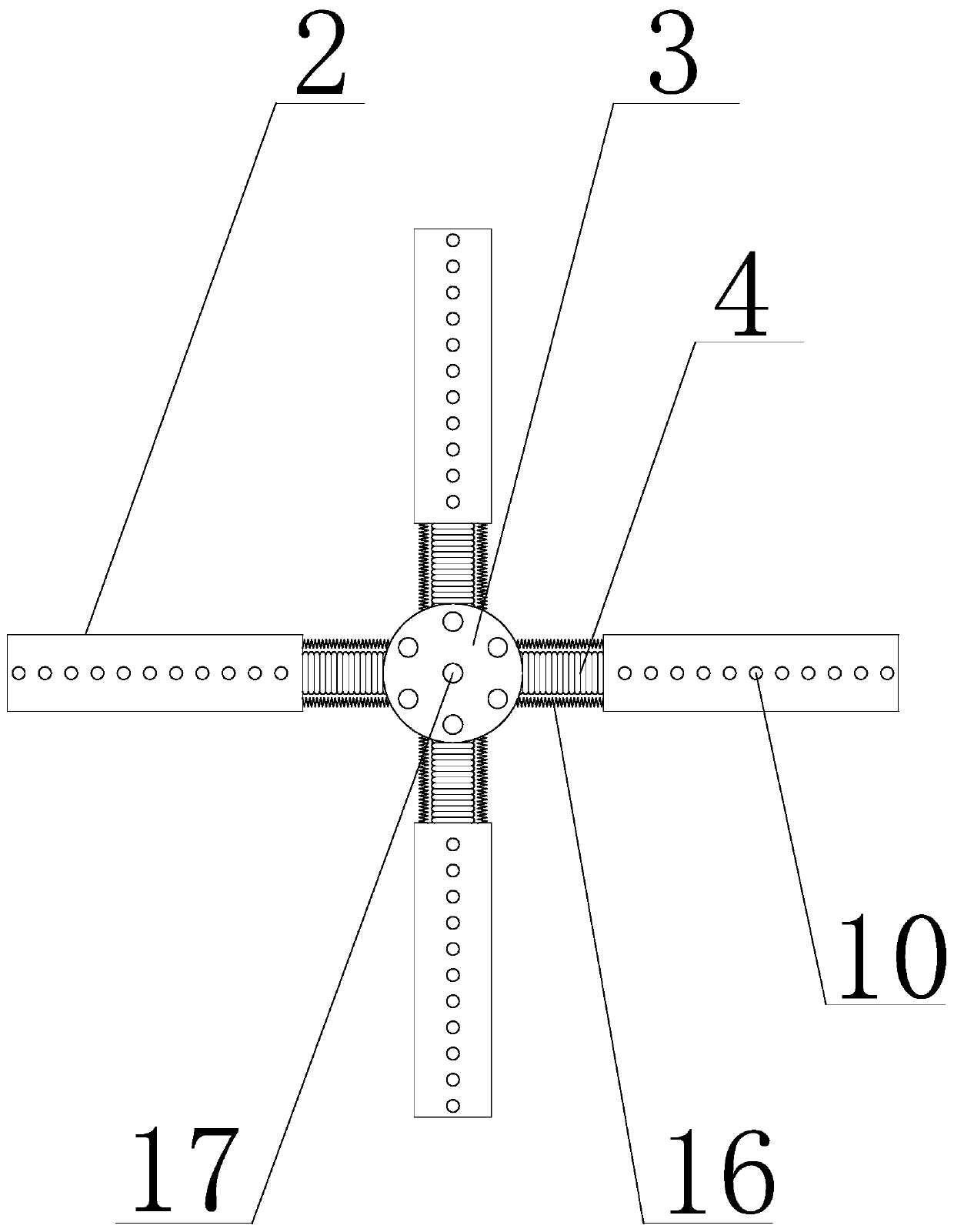 Bubbling rinsing mechanism with rotating function