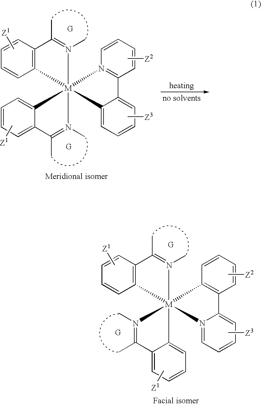 Manufacturing process for facial tris-cyclometallated complexes