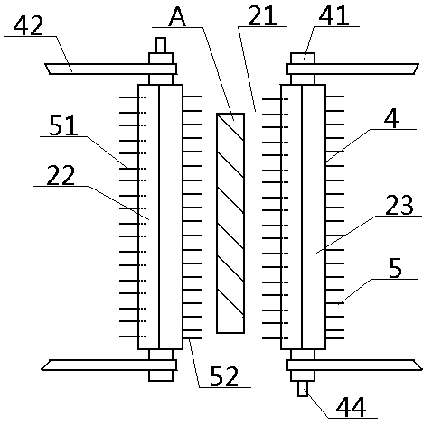 Vertical net laying system for honeycomb porous structure cotton and using method thereof