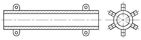 Multi-functional tool sliding bar for turning of excircle of large-diameter thin-wall part