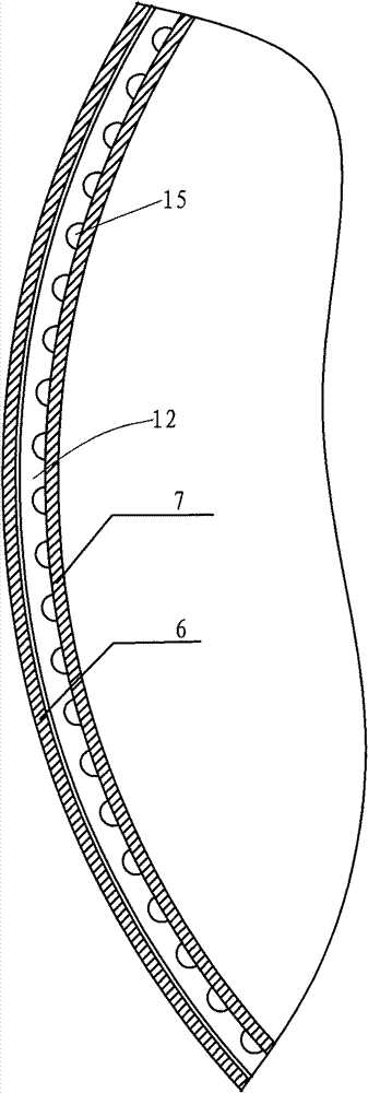 Wall board structure of fixed hydraulic balance extra large storage tank