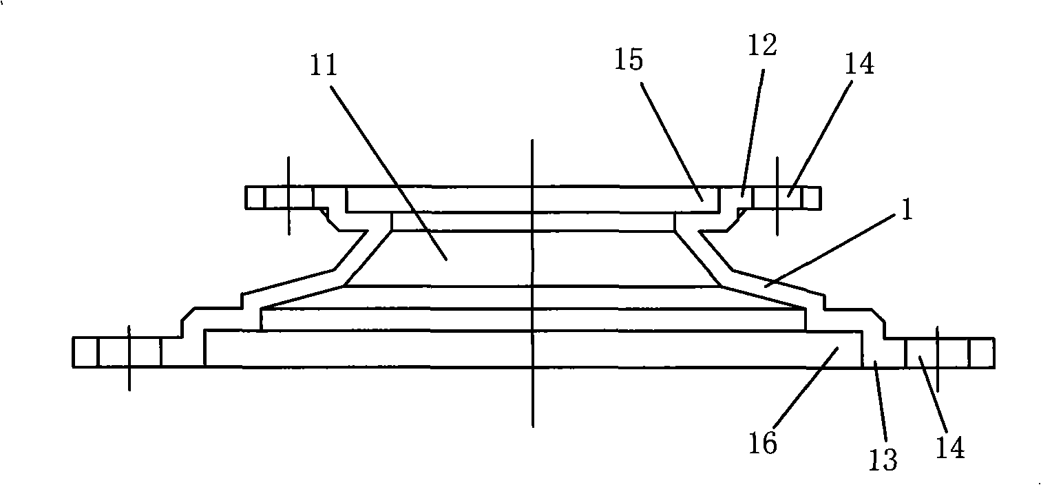 Flange for connecting conveyer pipe