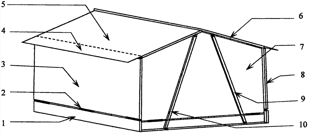 Folding limo top expanding device