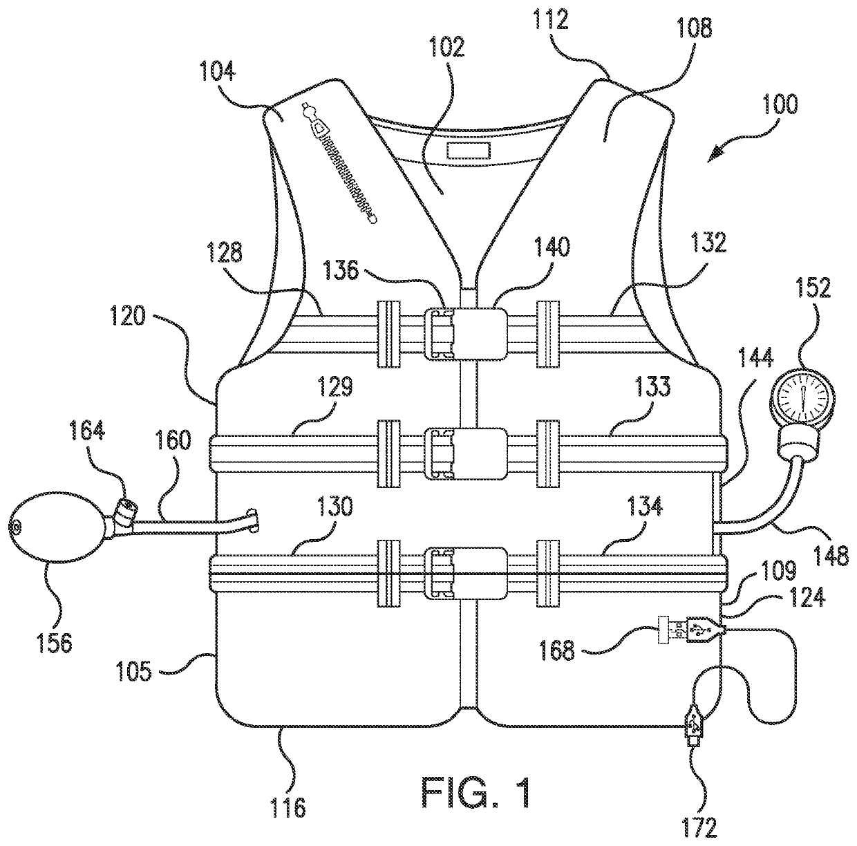 Inflatable Vest for Respiratory Assessment