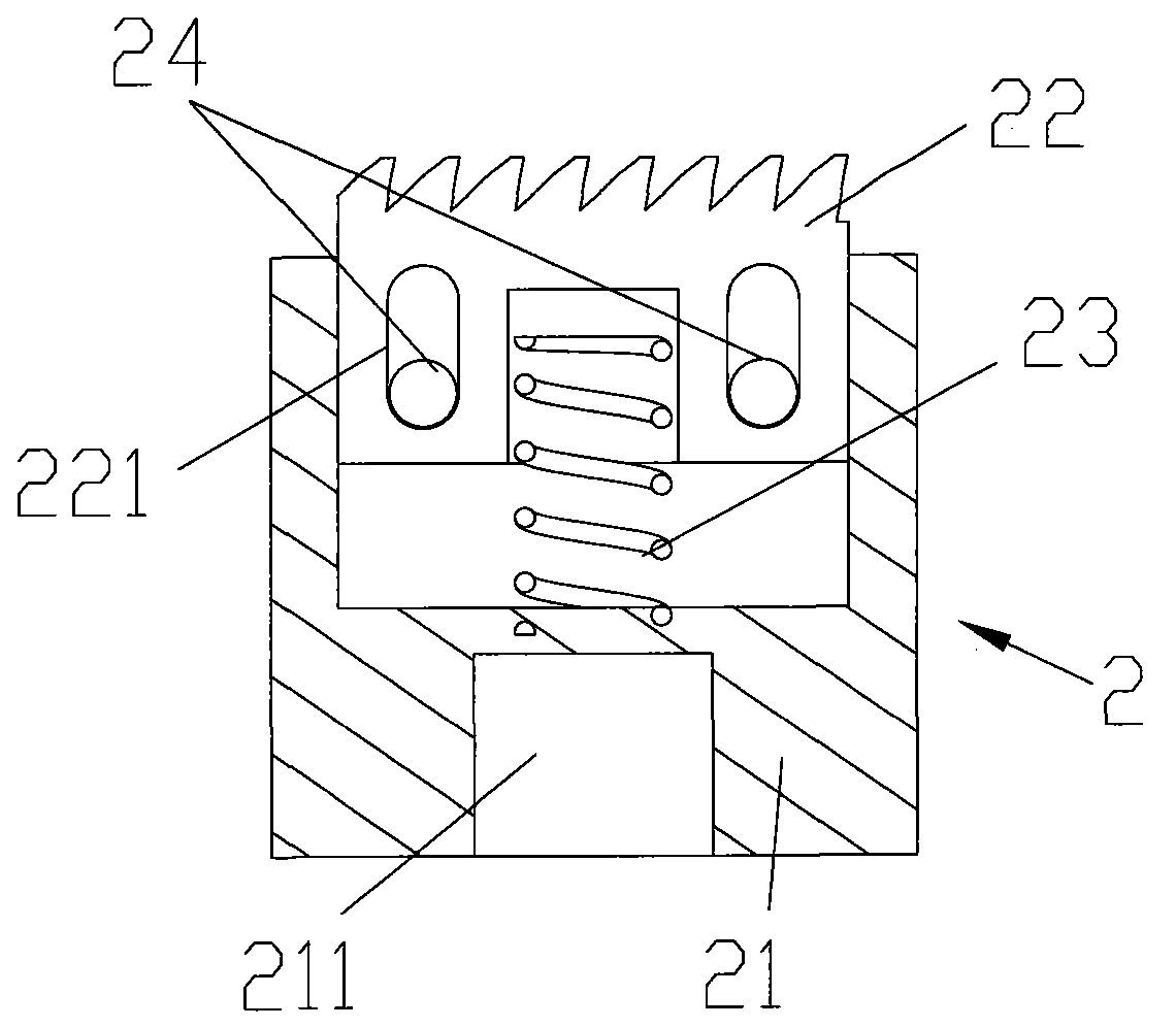 Band-knife stitching instrument with indicating device