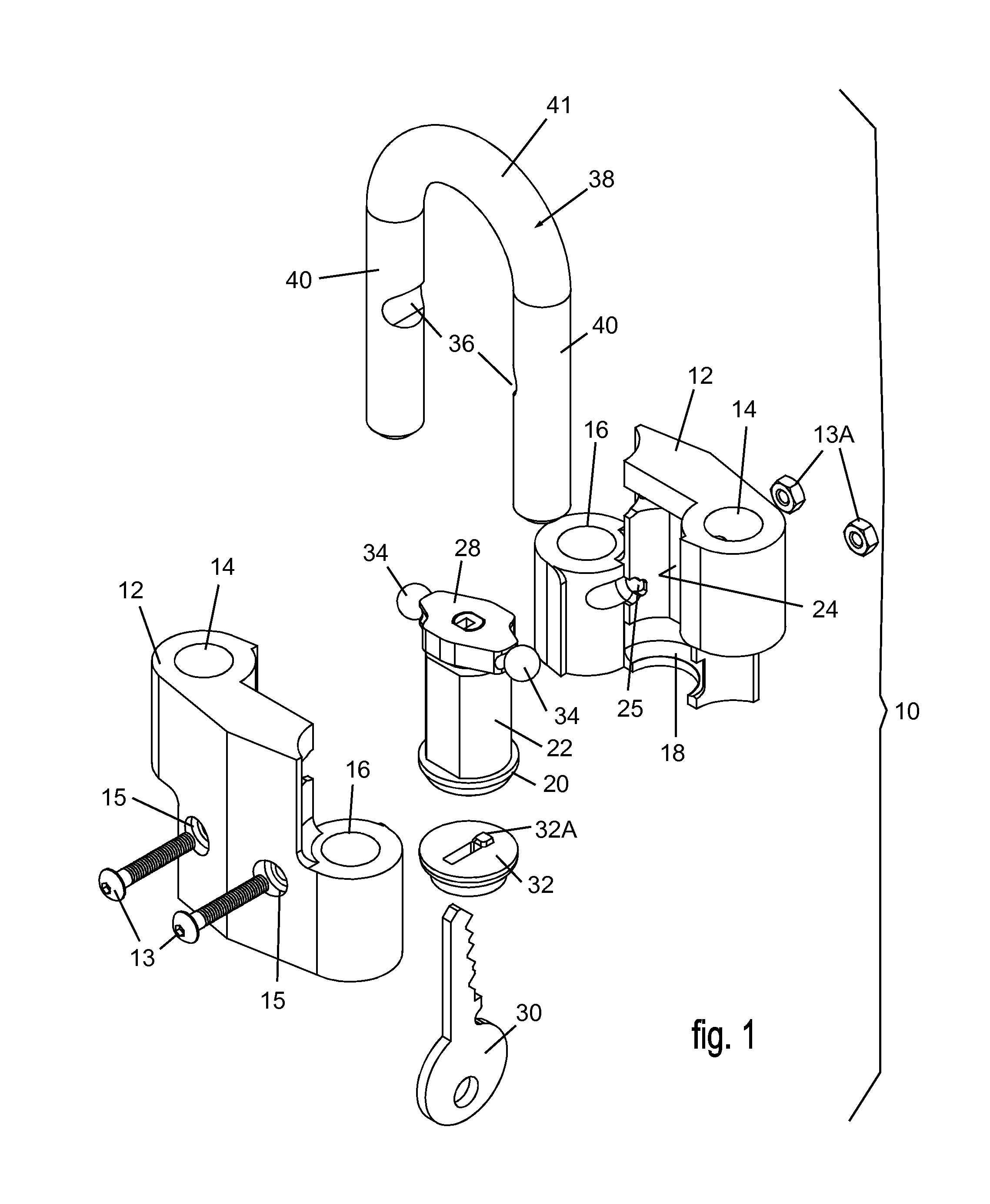 Padlock assembly