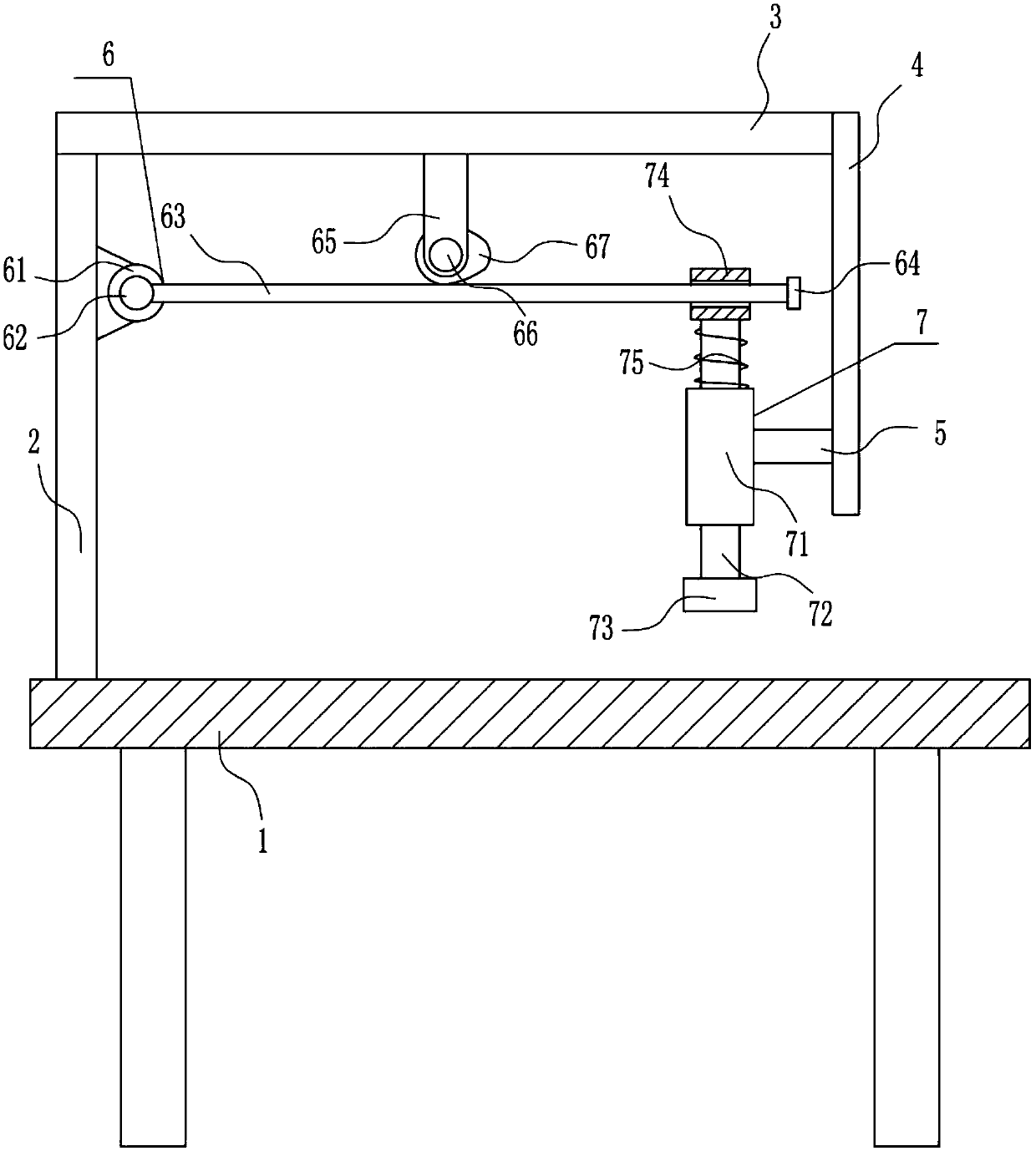 A pressing device for carton printing