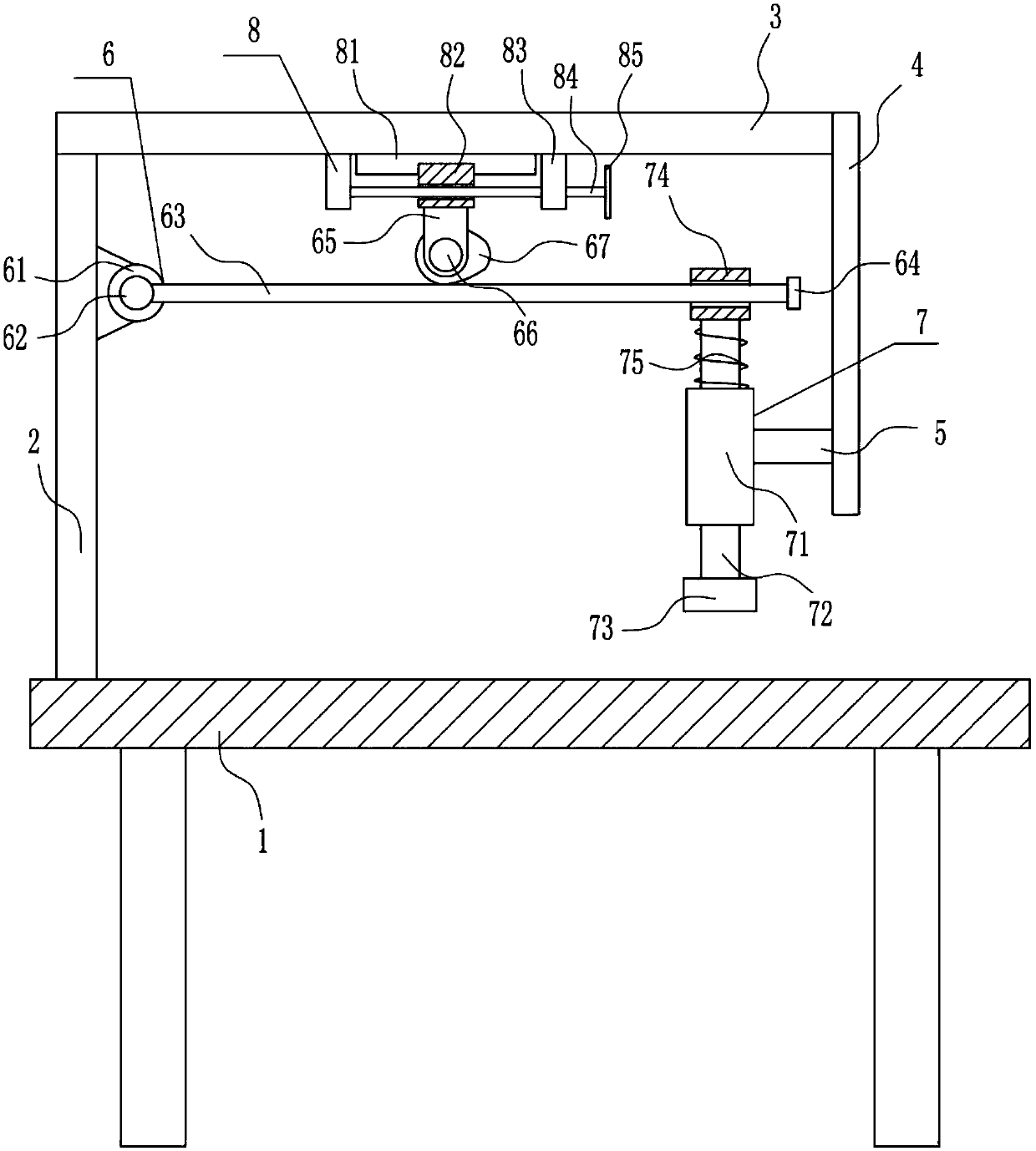 A pressing device for carton printing