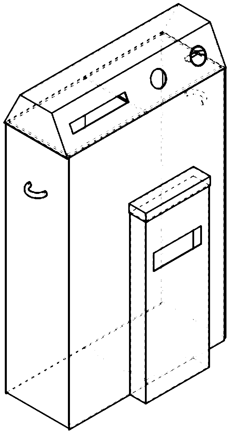 Sorting and recycling garbage bin capable of compressing garbage