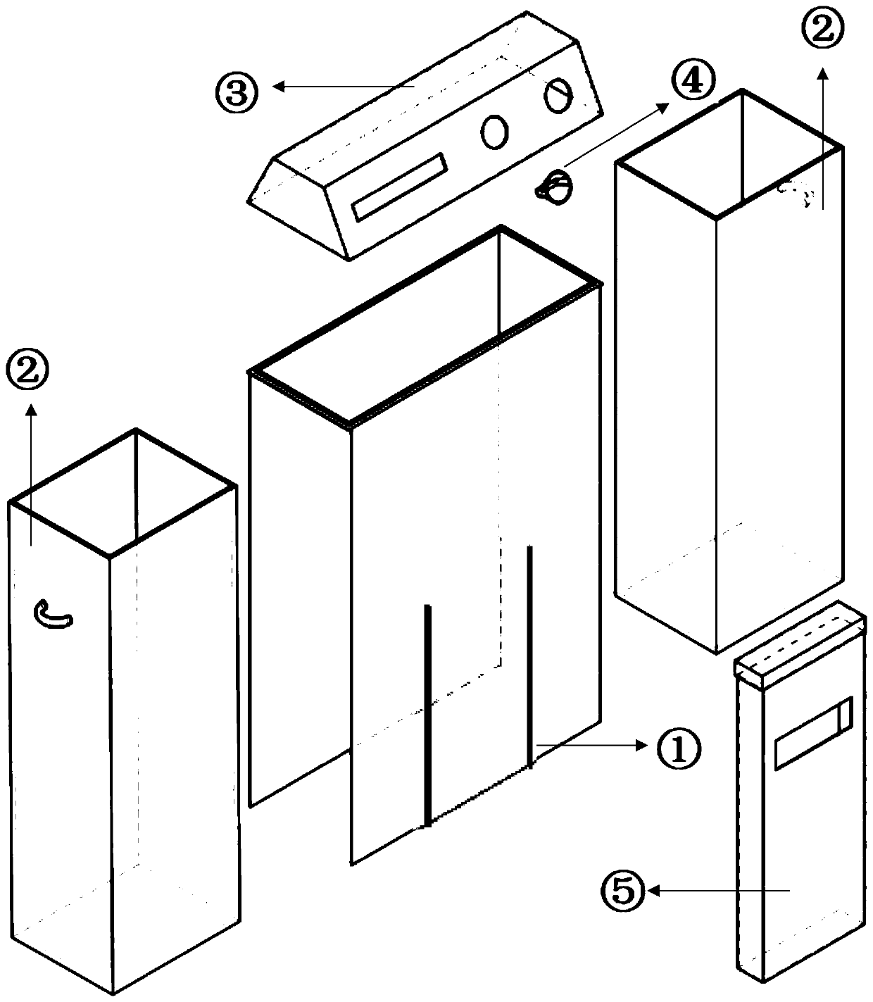 Sorting and recycling garbage bin capable of compressing garbage