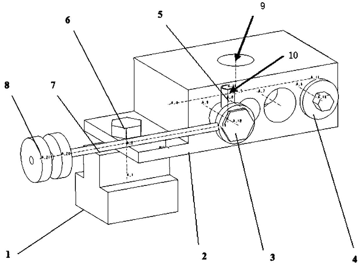 Testing device for sealing performance of hollow bolts and testing method
