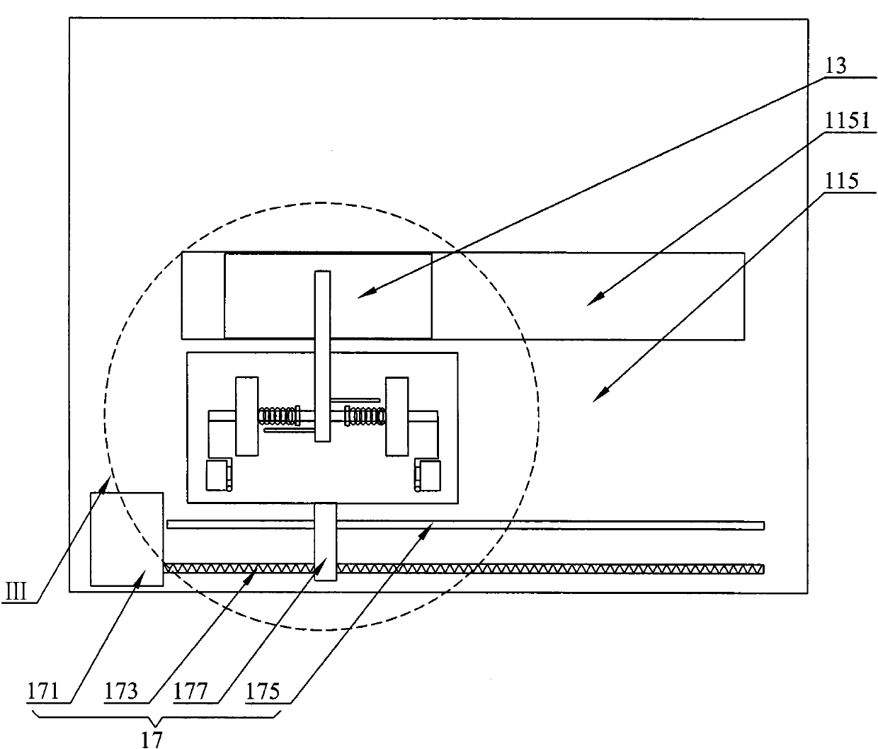 A touch screen separation device and a touch screen separation method