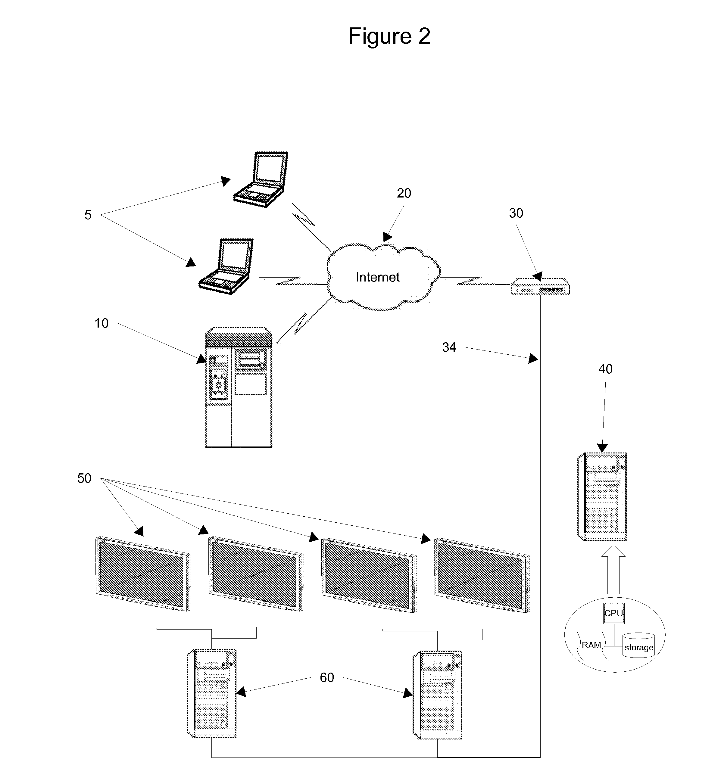 System, software application, and method for displaying third party media content in a public space