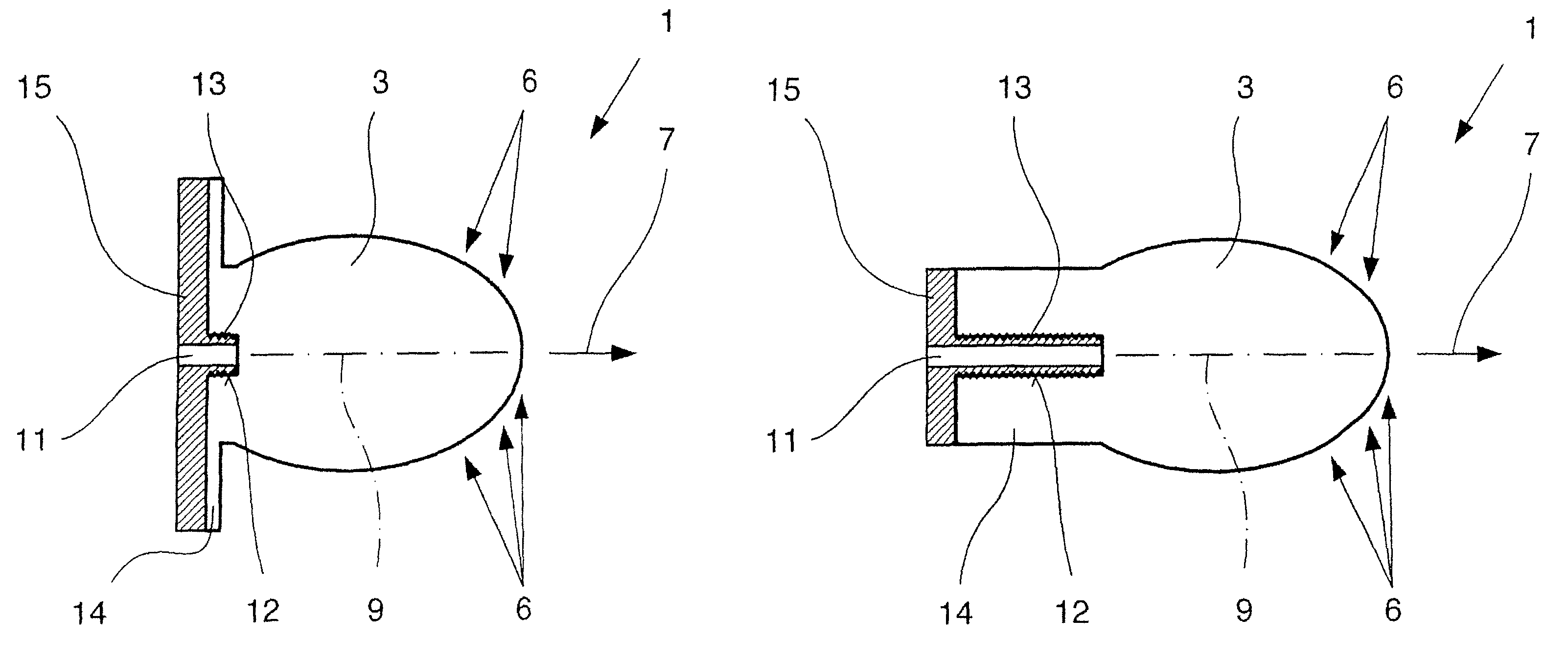 Dielectric antenna with an electromagnetic feed element and with an ellipsoidal lens made of a dielectric material