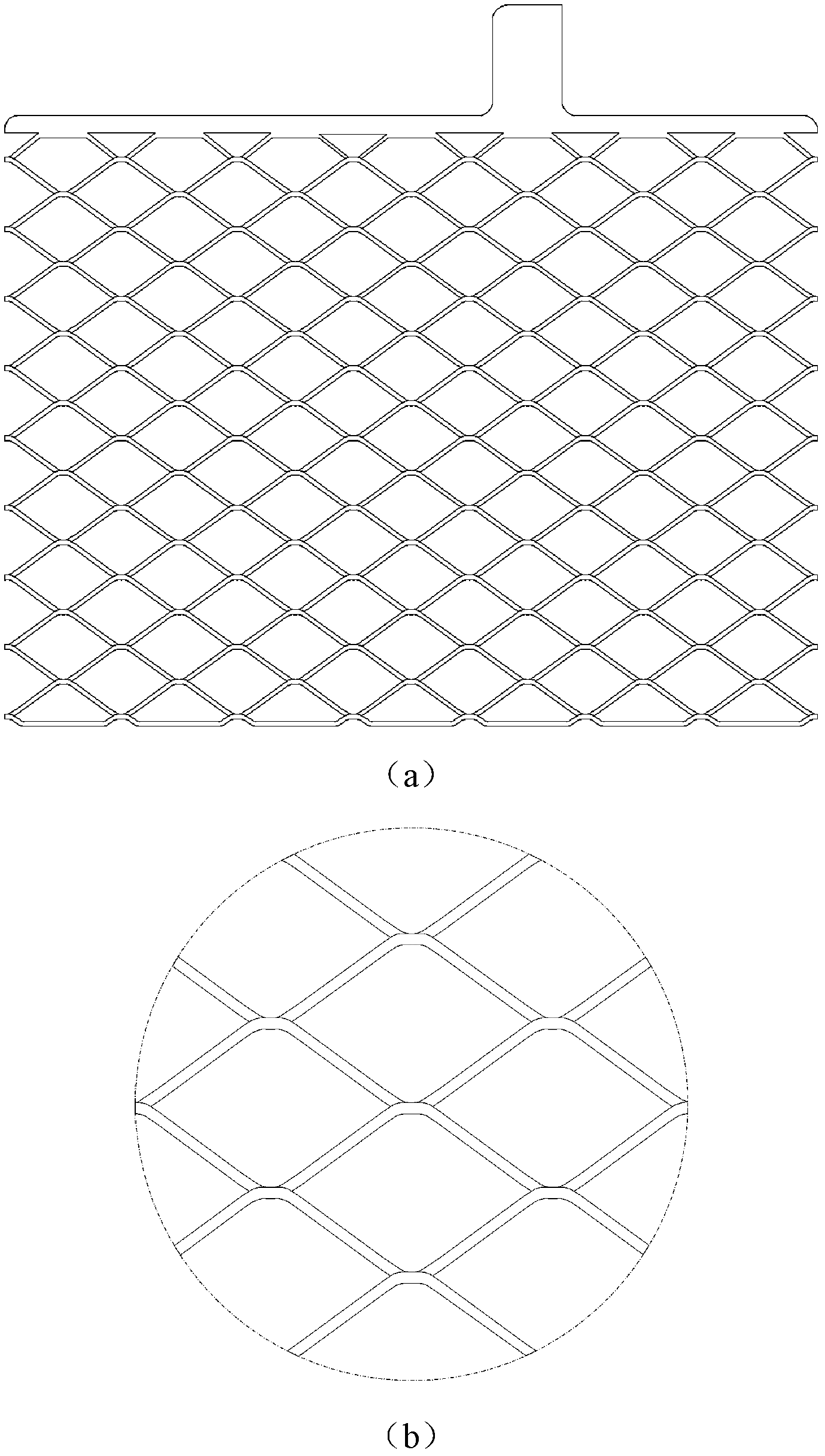 Expand grid and manufacturing method thereof, lead storage battery polar plate using expand grid, and lead storage battery