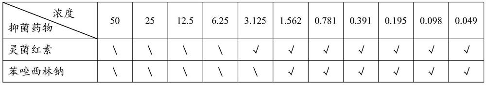 Composition of prodigiosins and oxacillin or derivatives of oxacillin, application of composition and medicine containing composition